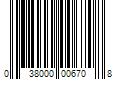 Barcode Image for UPC code 038000006708