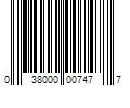 Barcode Image for UPC code 038000007477