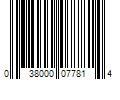 Barcode Image for UPC code 038000077814