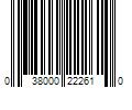 Barcode Image for UPC code 038000222610