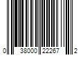 Barcode Image for UPC code 038000222672