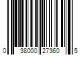 Barcode Image for UPC code 038000273605