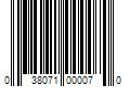 Barcode Image for UPC code 038071000070