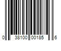 Barcode Image for UPC code 038100001856