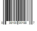 Barcode Image for UPC code 038100001887