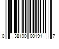 Barcode Image for UPC code 038100001917