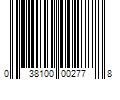 Barcode Image for UPC code 038100002778