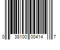 Barcode Image for UPC code 038100004147