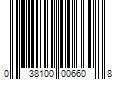 Barcode Image for UPC code 038100006608