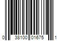 Barcode Image for UPC code 038100016751