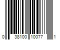 Barcode Image for UPC code 038100100771