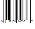 Barcode Image for UPC code 038100140357