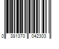 Barcode Image for UPC code 0381370042303. Product Name: Johnson & Johnson Aveeno Baby Daily Moisture Body Wash & Shampoo  Oat Extract  12 fl. oz