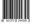 Barcode Image for UPC code 0381370044345