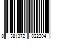 Barcode Image for UPC code 0381372022204