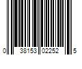 Barcode Image for UPC code 038153022525