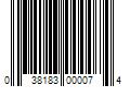 Barcode Image for UPC code 038183000074