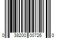 Barcode Image for UPC code 038200007260