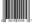 Barcode Image for UPC code 038216000057