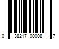 Barcode Image for UPC code 038217000087