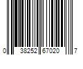 Barcode Image for UPC code 038252670207