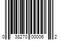 Barcode Image for UPC code 038270000062