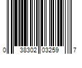 Barcode Image for UPC code 038302032597