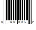 Barcode Image for UPC code 038303000052