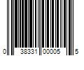 Barcode Image for UPC code 038331000055