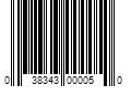 Barcode Image for UPC code 038343000050