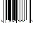 Barcode Image for UPC code 038347000063