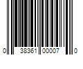 Barcode Image for UPC code 038361000070