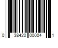 Barcode Image for UPC code 038420000041