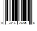 Barcode Image for UPC code 038437000058