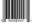 Barcode Image for UPC code 038438000071