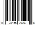 Barcode Image for UPC code 038455000078