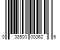 Barcode Image for UPC code 038500000626