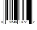 Barcode Image for UPC code 038548014722