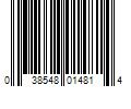 Barcode Image for UPC code 038548014814