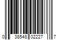 Barcode Image for UPC code 038548022277