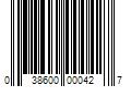 Barcode Image for UPC code 038600000427