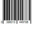 Barcode Image for UPC code 0386013449785