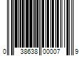 Barcode Image for UPC code 038638000079