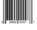 Barcode Image for UPC code 038692000077