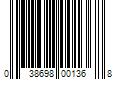 Barcode Image for UPC code 038698001368