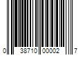 Barcode Image for UPC code 038710000027