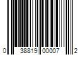 Barcode Image for UPC code 038819000072