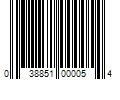 Barcode Image for UPC code 038851000054