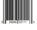 Barcode Image for UPC code 038858021113