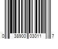 Barcode Image for UPC code 038900030117